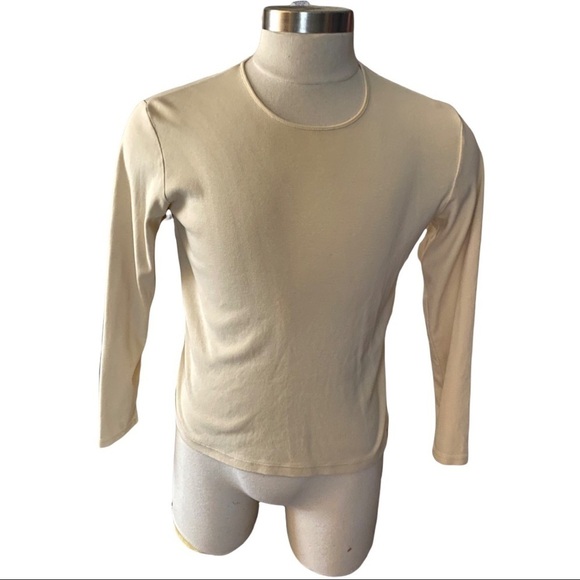 Pendleton Mustard Knit Cotton Scoop Neck Long Sleeve Cropped Sweater Women’s Med - Picture 1 of 8